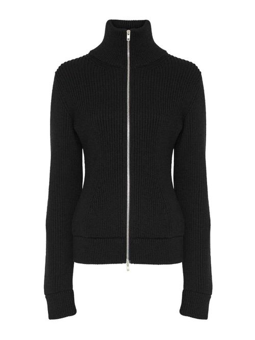 High-Neck Sweater With Zip