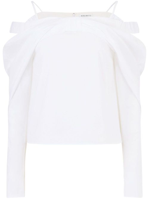 Off-shoulder blouse - White