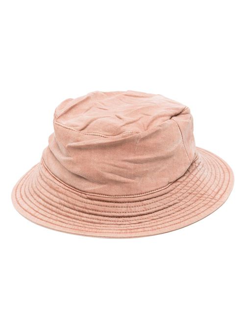 Denim wide-brim hat - Pink