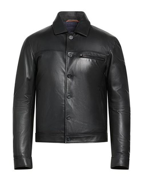 Man Puffer Black Size 40 Leather