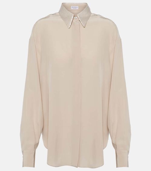 Brunello Cucinelli Cable-knit cotton-blend sweater
