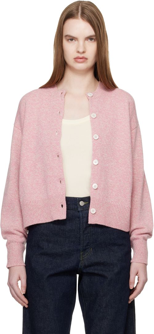 Pink Ada Crewneck Cardigan