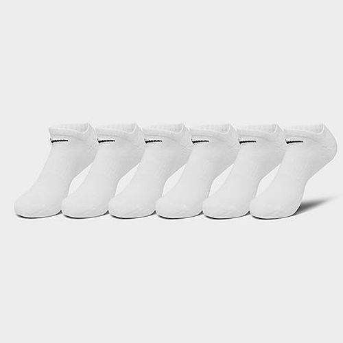 Everyday Cushioned Training No-Show Socks (6-Pack) in White/Black