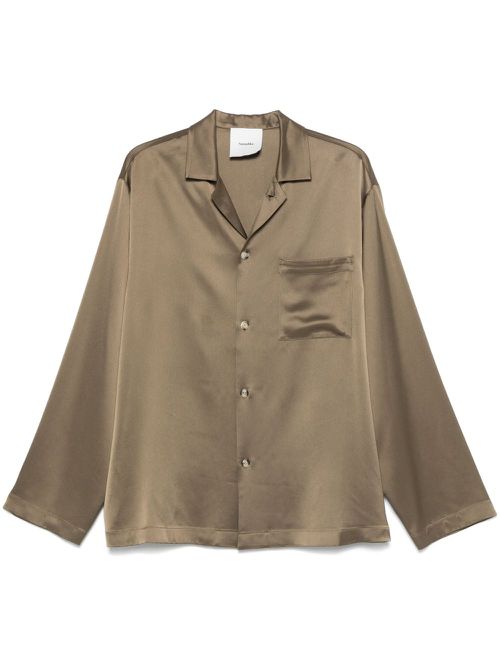 Satin shirt - Brown
