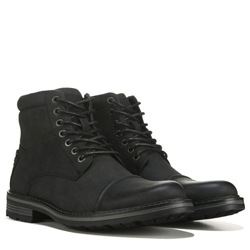 Men's Redding Lace Up Cap Toe Boots (Black)