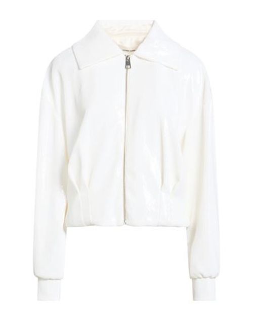 Woman Jacket Ivory Size 6 Polyester