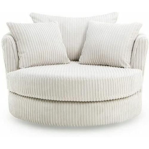 Collingdale Dylan Jumbo Cord Fabric Swivel Chair