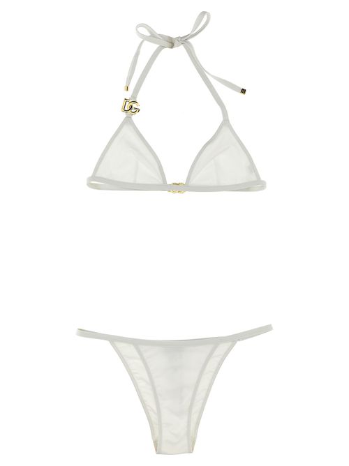 DG Logo Triangle Bikini Bikini — White