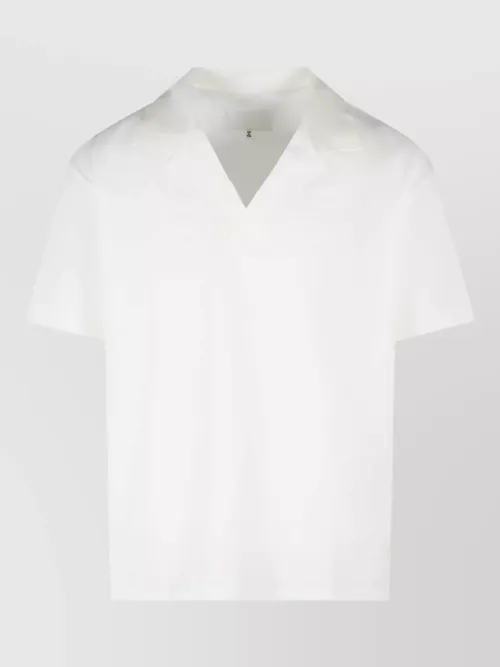 Maison Margiela - cotton polo shirt short sleeves collar