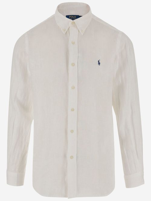 Linen Shirt With Logo