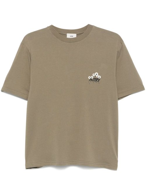 Logo-print T-shirt - Green