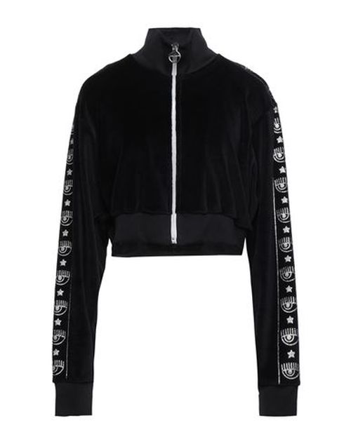 Woman Sweatshirt Black Size M Cotton, Polyester