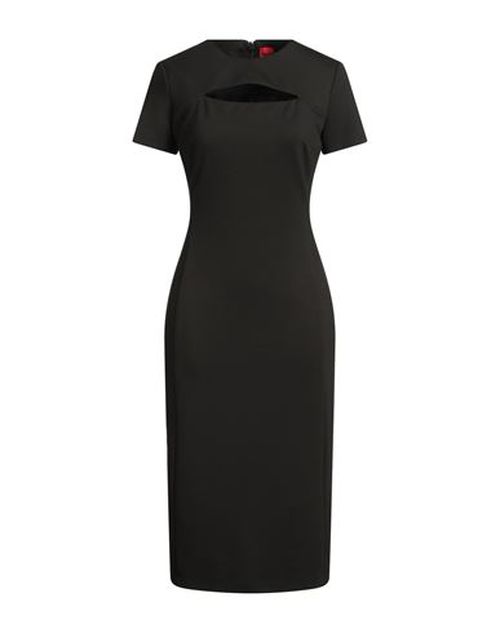 Woman Midi dress Black Size 0 Polyester, Viscose, Elastane