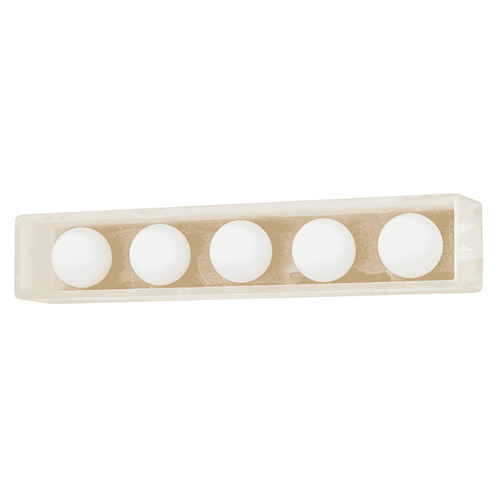 Aged Brass LED Bath Bracket from the Budnick Collection