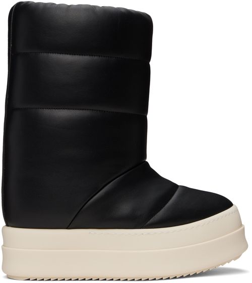 Rick Owens Black Porterville Mega Bumper Lunar Boots
