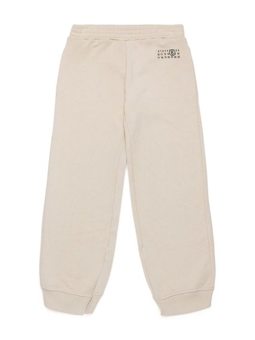Logo-print cotton track pants - Neutrals