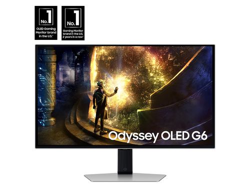 27" Odyssey OLED G6 (G61SD) QHD 240Hz 0.03ms FreeSync™ Premium Pro Gaming Monitor with Sleek Metal Design(LS27DG610SNXZA)