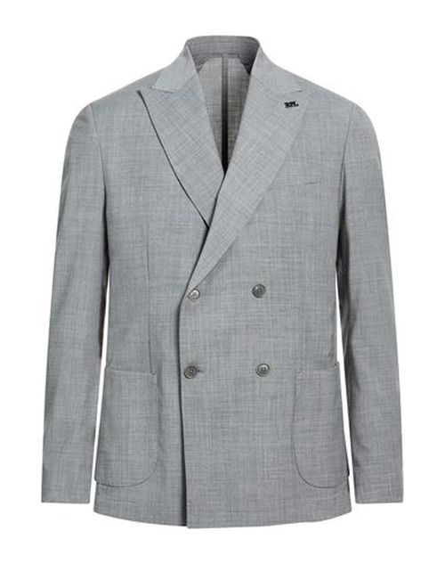 Roberto P Luxury Man Blazer Grey Size 40 Wool, Polyester, Elastane