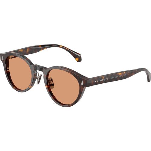 Moncler Unisex Moncler ME6017D EMBER 3002/7 Gafas de sol Acetato Tortuga Marrón Redonda Norma