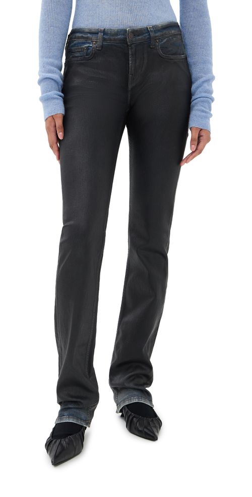 2013 Stretch Charcoal Leather Finish Pants Black