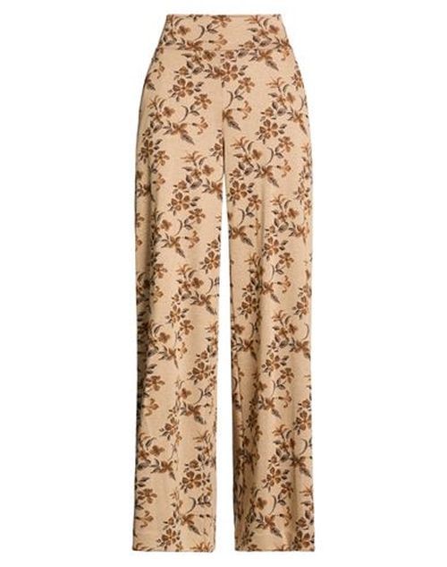 Niū Woman Pants Sand Size S Polyester, Viscose, Polyamide, Metallic Polyester, Elastane