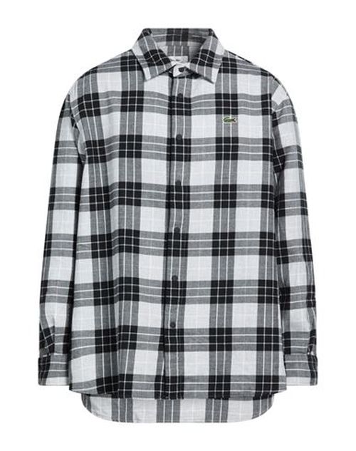 Lacoste L!ve Man Shirt Grey Size 15 ½ Cotton, Polyester