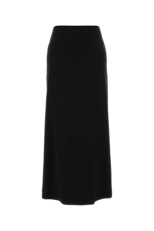 Virgin Wool Skirt — Black