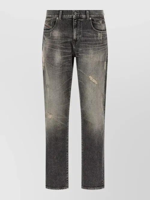 Diesel - 2019 d strukt jeans distressed detailing