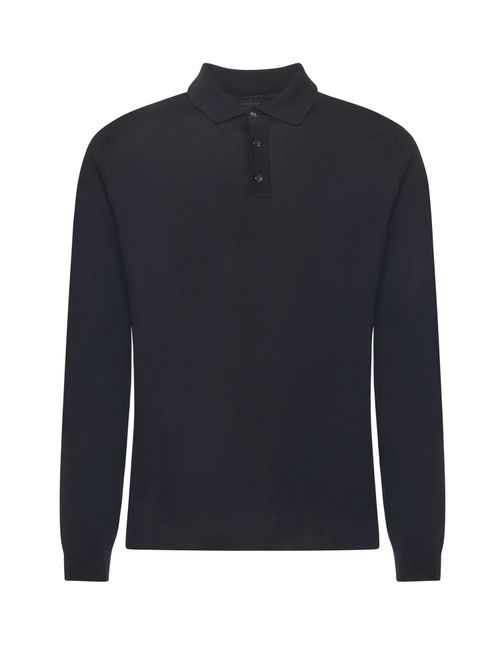 T-shirts and Polos Black Virgin Wool - Men