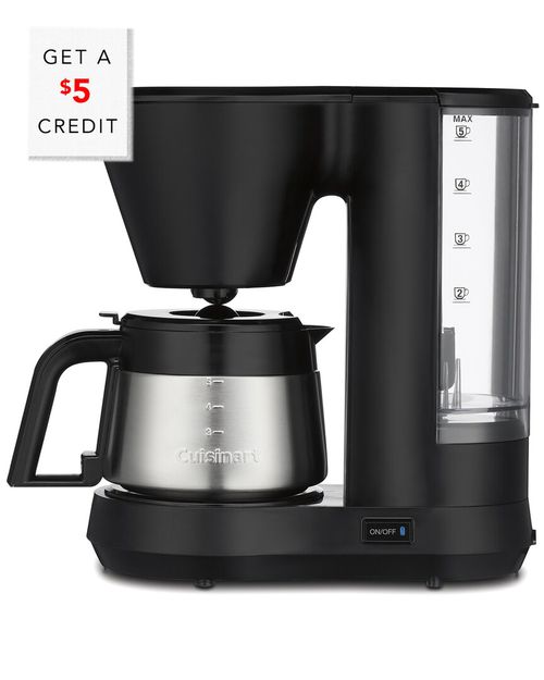 5-Cup Coffeemaker With Stainless Steel Carafe with $5 Credit