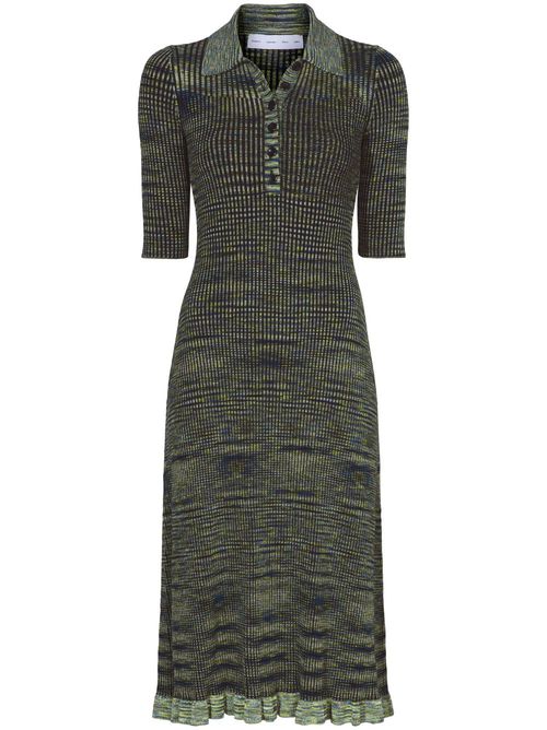 Space-Dye Polo Dress - Blue