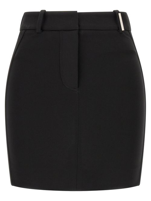 Viscose Mini Skirt — Black
