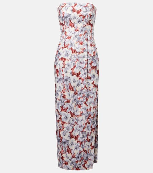 Rosalie floral linen maxi dress