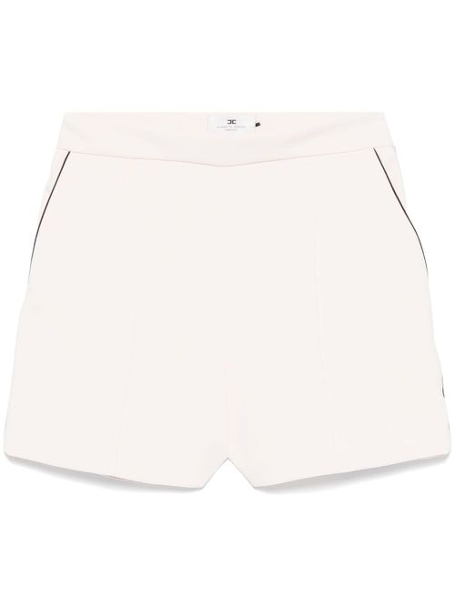 Contrasting-piping shorts - Neutrals