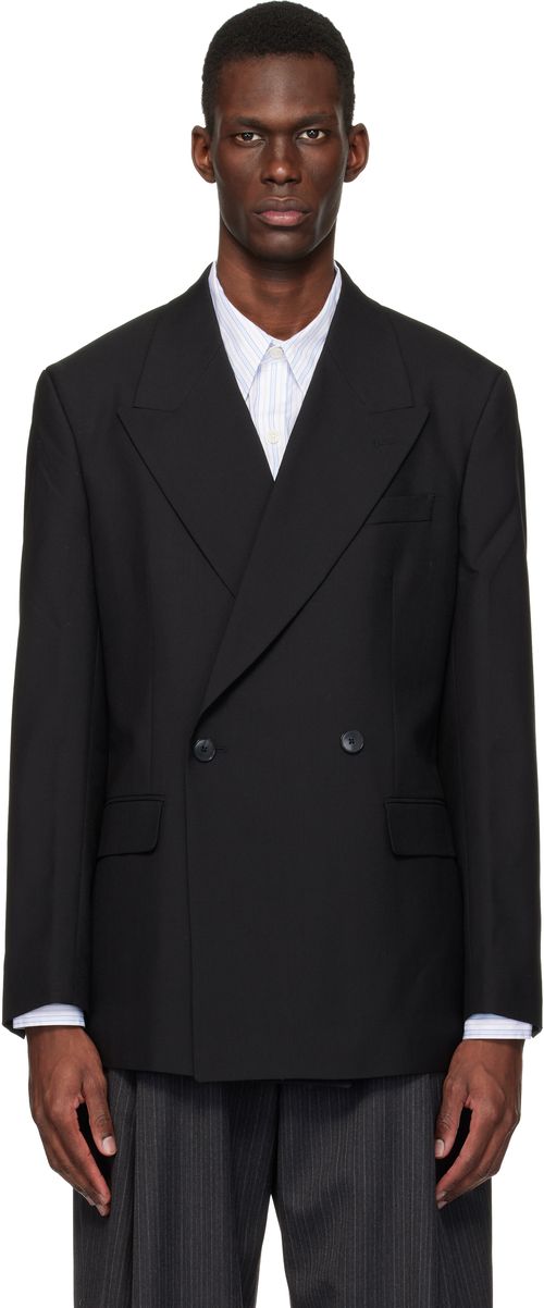 Black Double Breasted Blazer