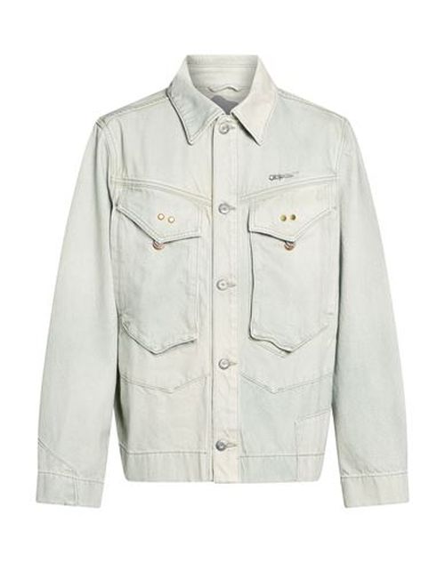 Man Denim outerwear Sage green Size M Cotton