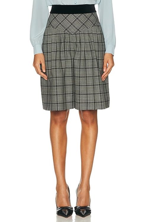 Valentino Check Bermuda Short in Grigio Chiaro Antracite & Nero - Grey. 40 also