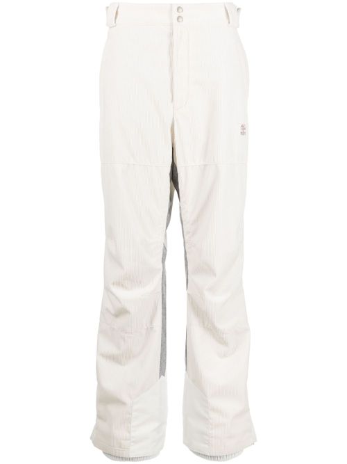 Straight-leg corduroy trousers - White
