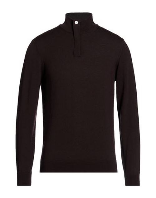 Man Sweater Dark brown Size M Merino Wool