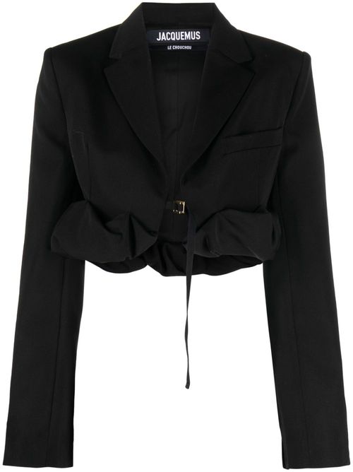La veste croissant cropped blazer - Black