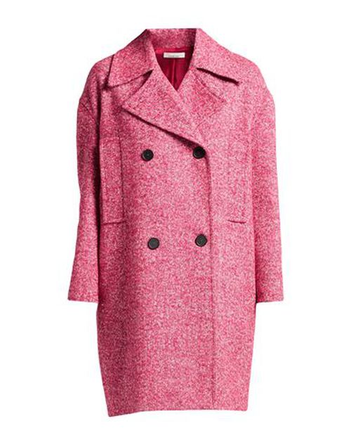 Woman Coat Magenta Size 10 Synthetic fibers, Wool, Cotton, Alpaca wool, Silk