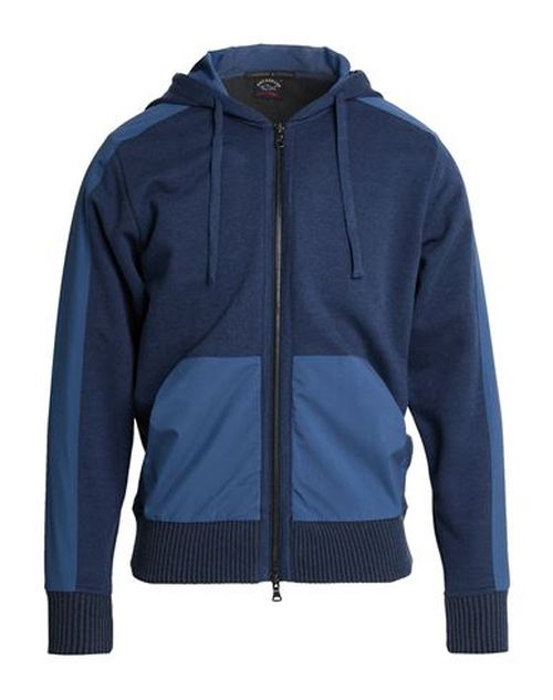 Man Sweatshirt Navy Size M Cotton, Cashmere, Polyester
