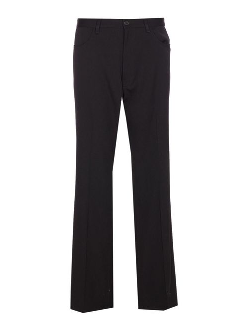 Black Straight Tailored Pants