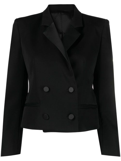 Hasta double-breasted blazer - Black