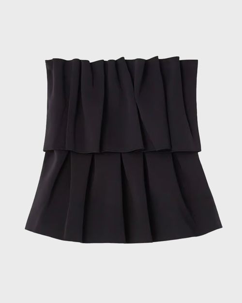 Dagmar Sculpted Tube Top Black