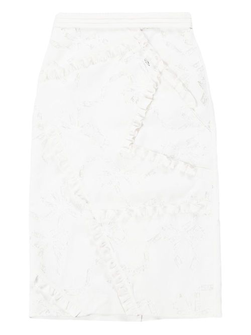 SHUSHU/TONG cut-out skirt - White