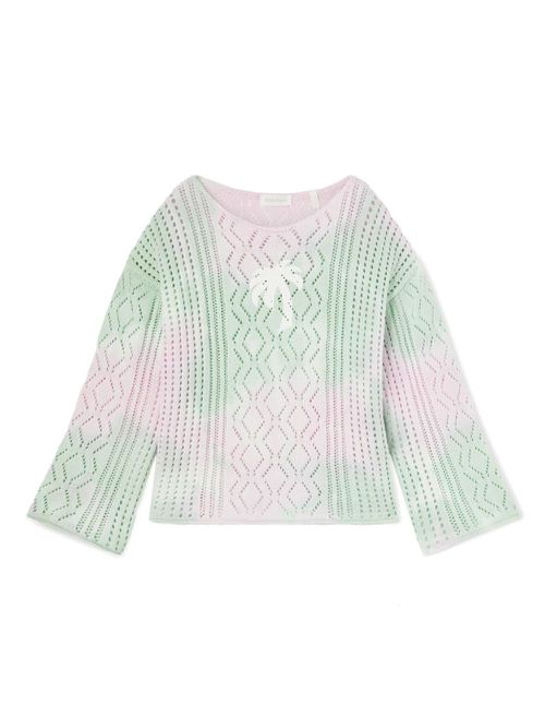 Printed tie-dye sweater - Pink