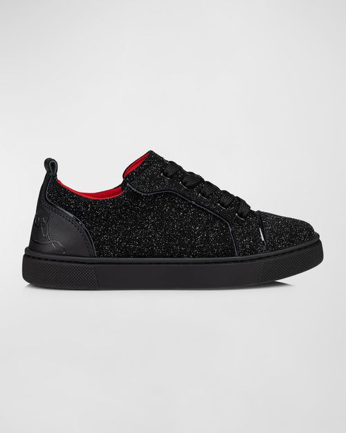Boy's Funnyto Embellished Leather Sneakers