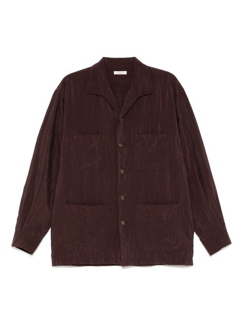 CALMLENCE classic open-collar shirt - Red