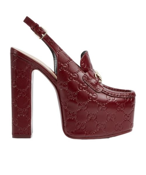 Women's Horsebit platform loafer slingback